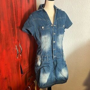 Cute country fitted Jean dress